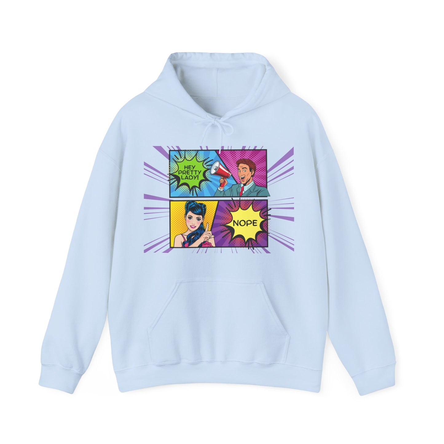 Nope 1 - Pop Art Unisex Heavy Blend™ Hooded Sweatshirt