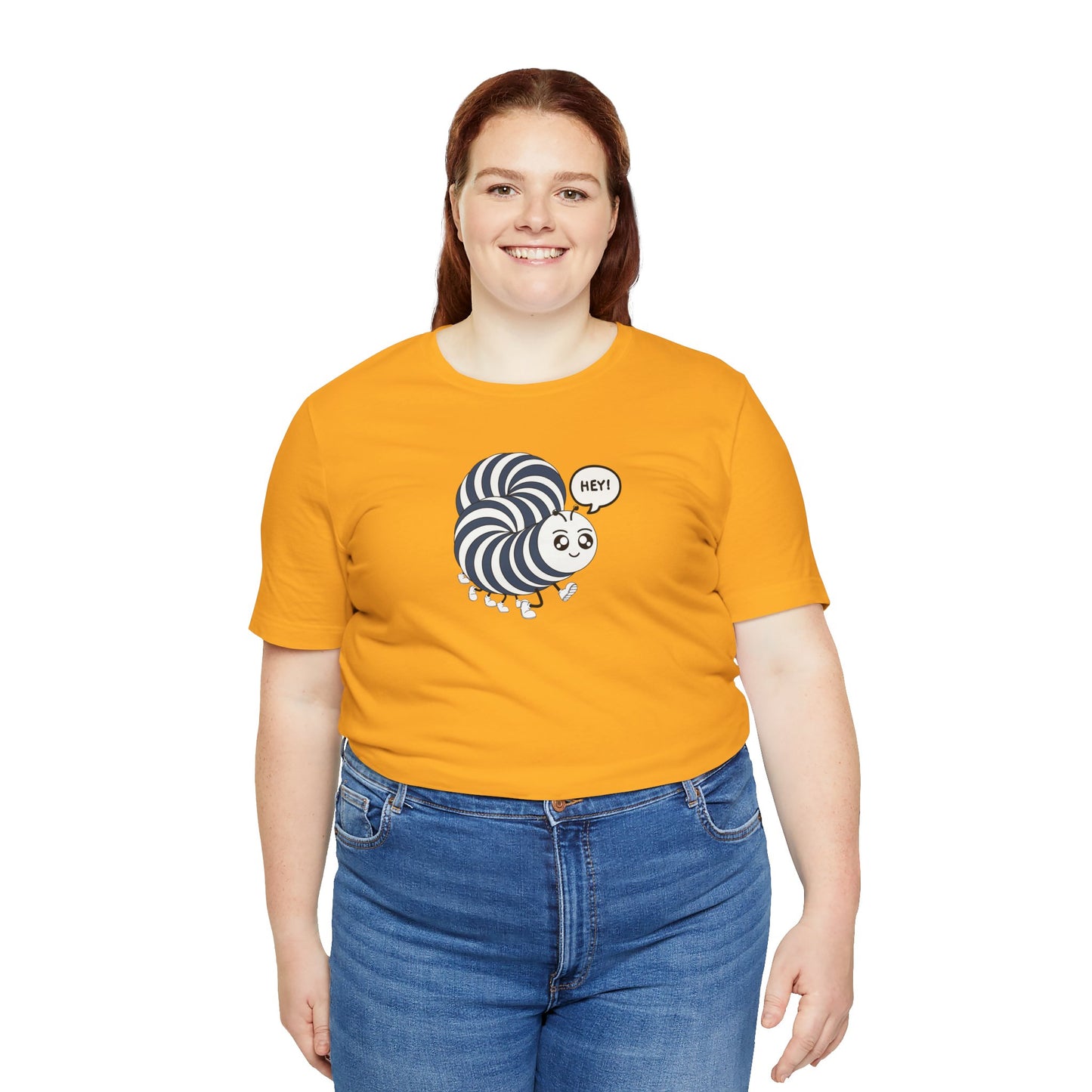 Caterpillar says "Hey" Unisex Jersey Short Sleeve Tee