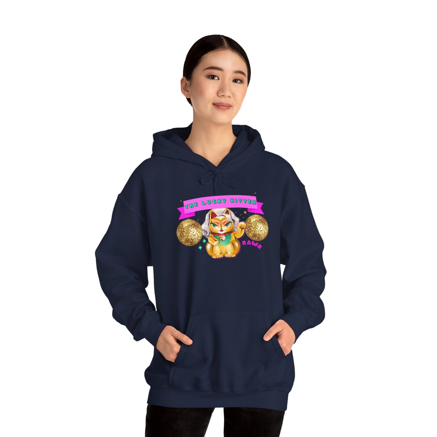 The Lucky Kitten Unisex Heavy Blend™ Hooded Sweatshirt