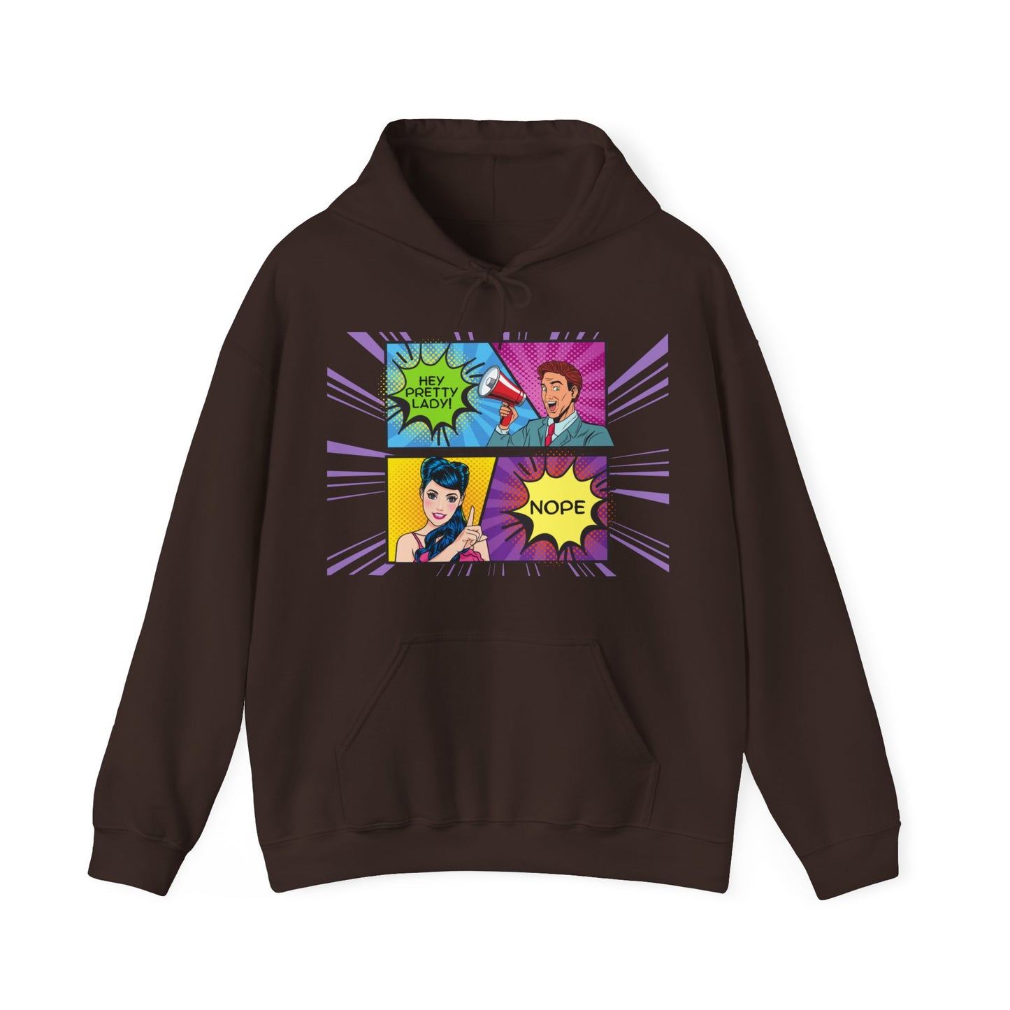 Nope 1 - Pop Art Unisex Heavy Blend™ Hooded Sweatshirt