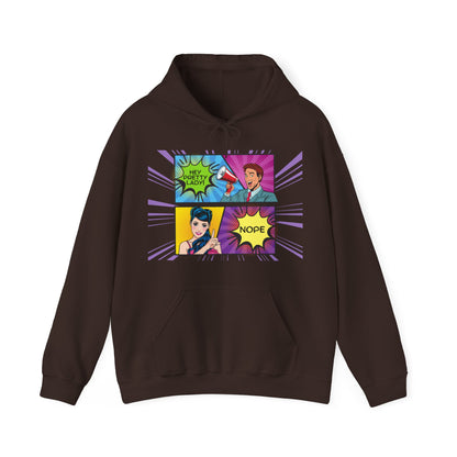 Nope 1 - Pop Art Unisex Heavy Blend™ Hooded Sweatshirt