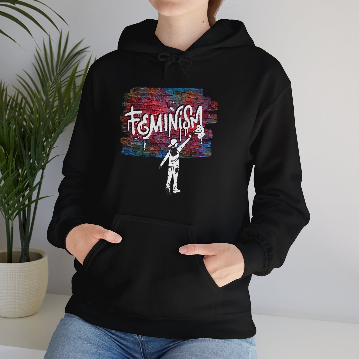 Street Art Feminism Unisex Heavy Blend™ Hooded Sweatshirt