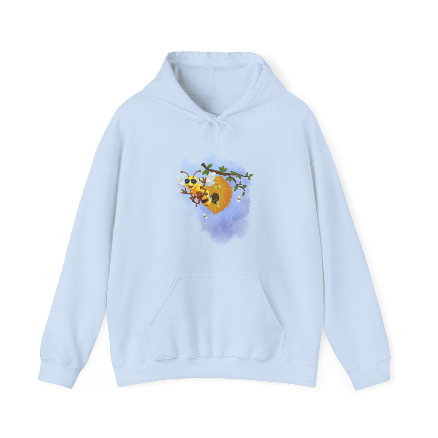 Super Cool Bee, Bro Unisex Heavy Blend™ Hooded Sweatshirt