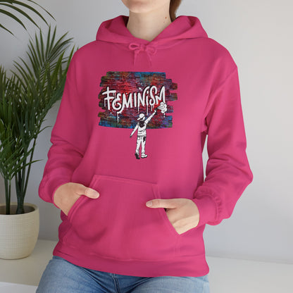 Street Art Feminism Unisex Heavy Blend™ Hooded Sweatshirt