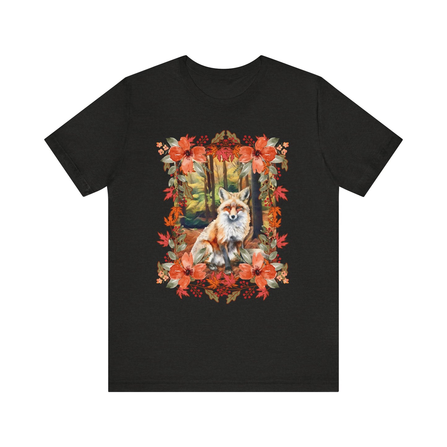 Autumn Fox Unisex Jersey Short Sleeve Tee