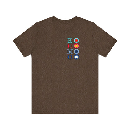 "KCMO" KC Team Colors Circles Unisex Jersey Short Sleeve Tee