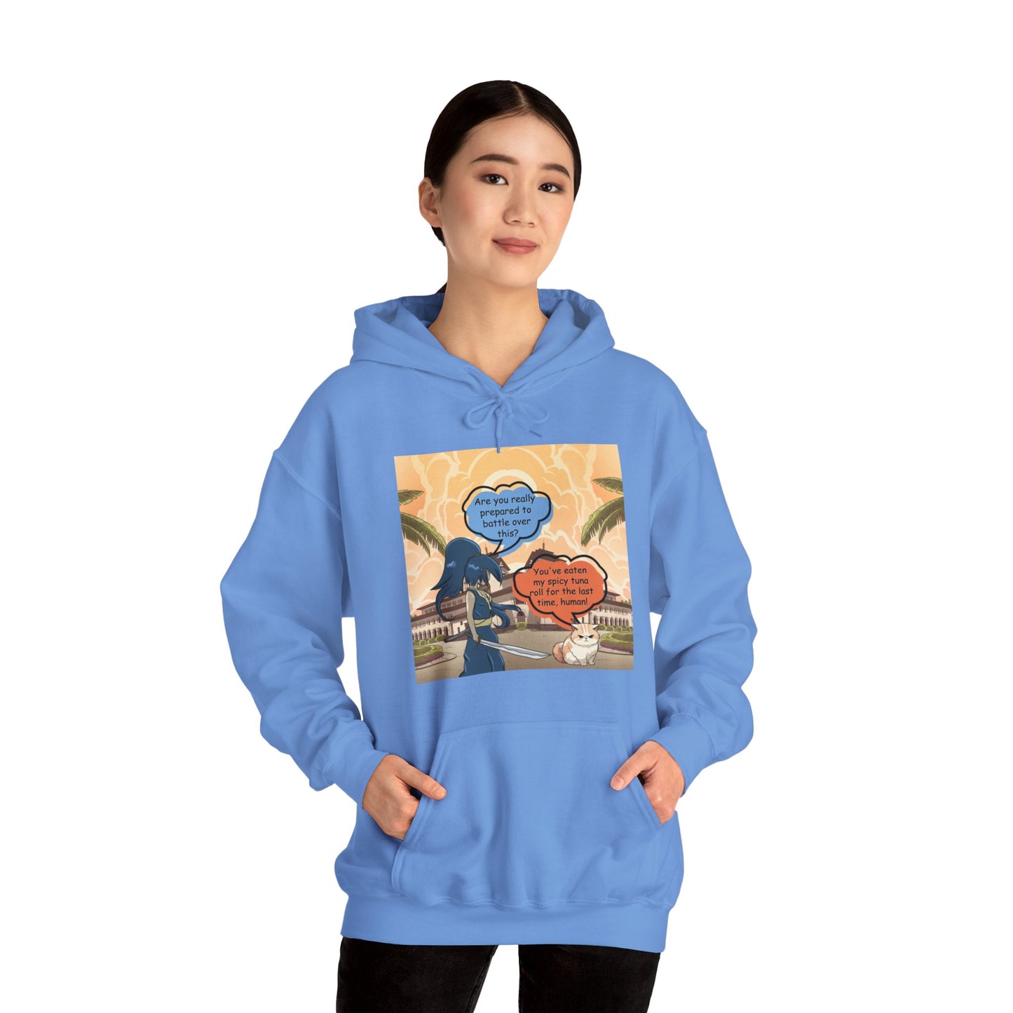 The Epic Spicy Tuna Roll Battle of 2023 Unisex Heavy Blend™ Hooded Sweatshirt