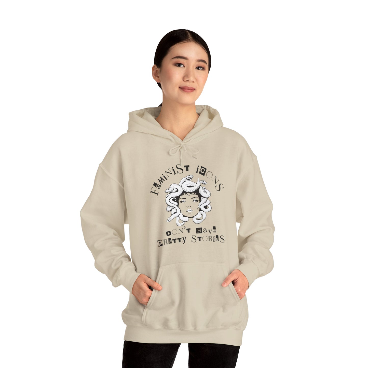 Feminist Icons Don't Have Pretty Stories Unisex Heavy Blend™ Hooded Sweatshirt