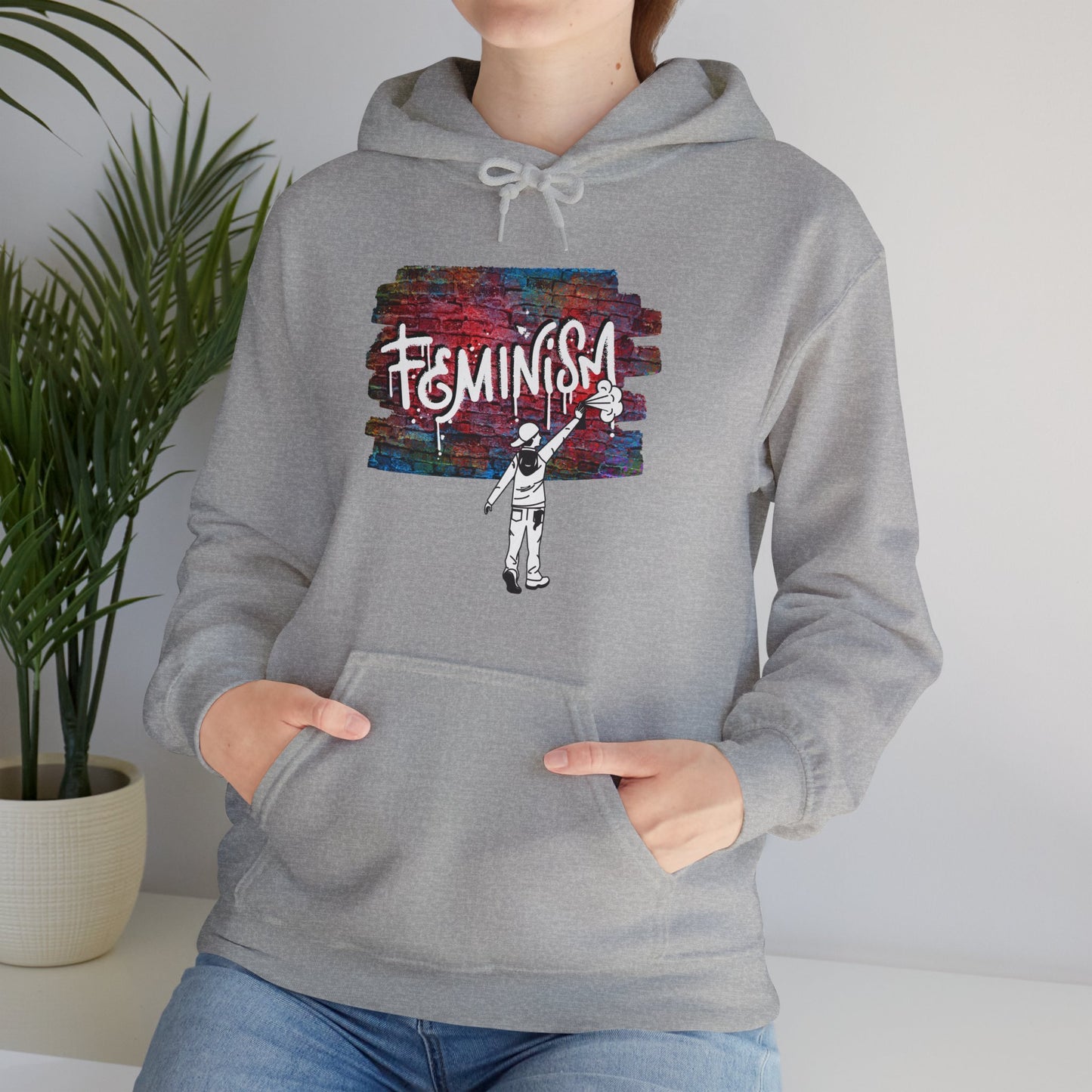 Street Art Feminism Unisex Heavy Blend™ Hooded Sweatshirt