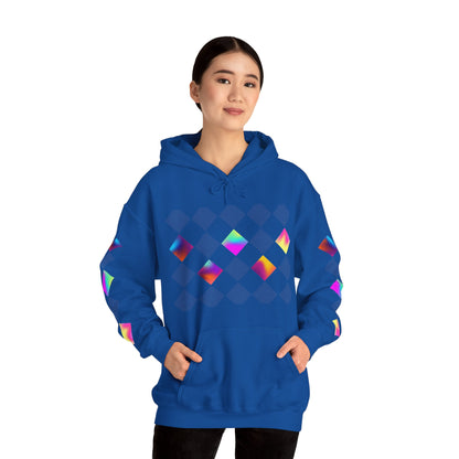 Psychedelic Preppy Print Unisex Heavy Blend™ Hooded Sweatshirt