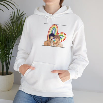 Anime Boy Love Pride Unisex Heavy Blend™ Hooded Sweatshirt