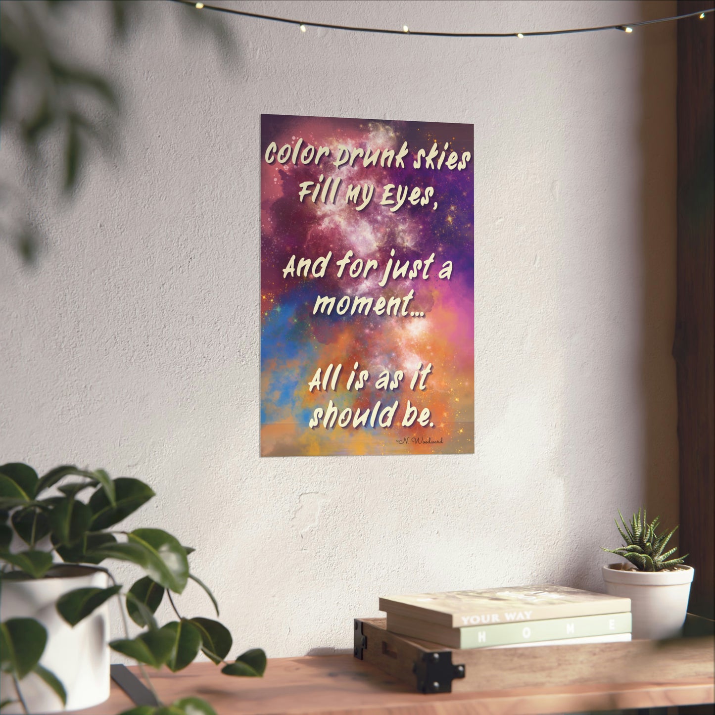 Color Drunk Skies Matte Vertical Posters