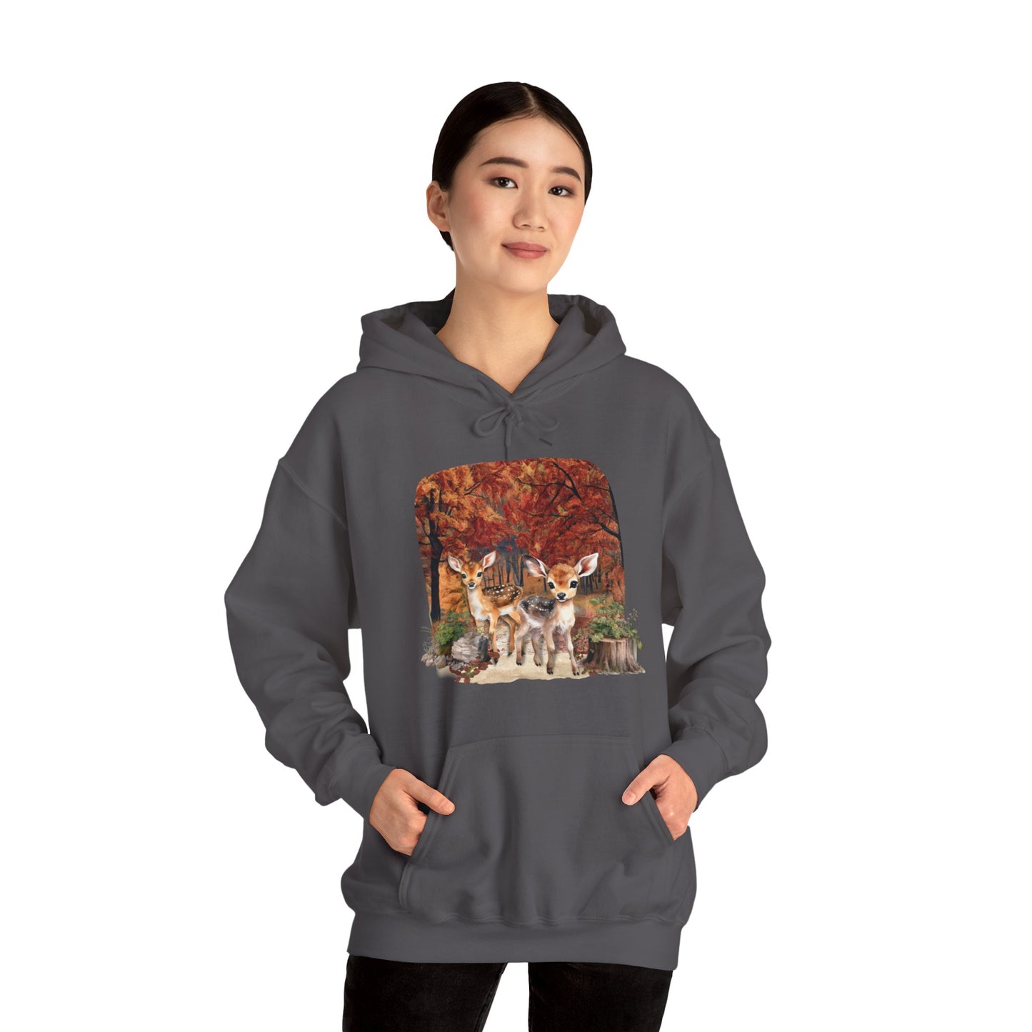 Autumn Fawns Unisex Heavy Blend™ Hooded Sweatshirt