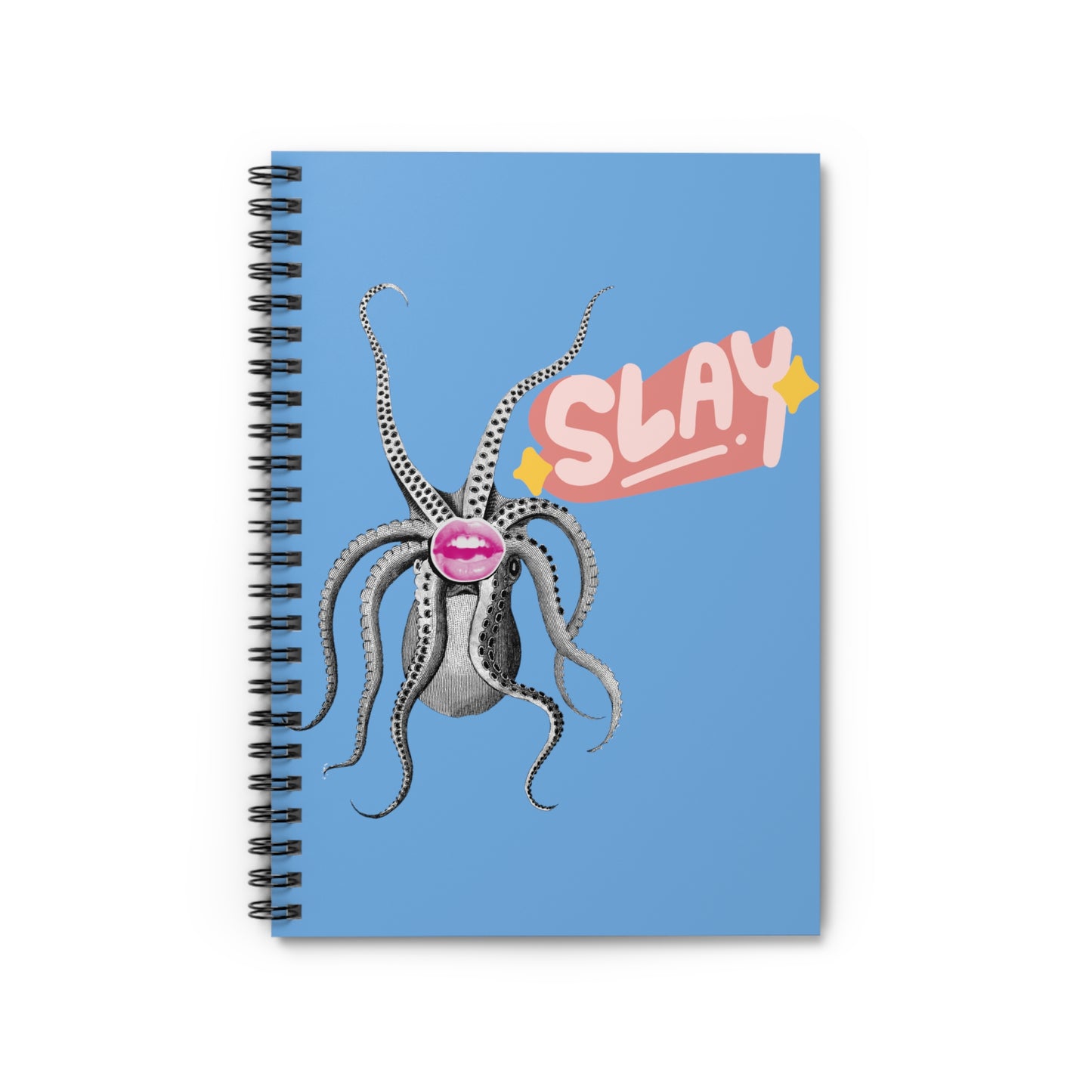 Cephalopod Slay Spiral Notebook - Ruled Line