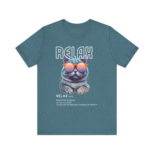 Kitty Says Relax Unisex Jersey Short Sleeve Tee