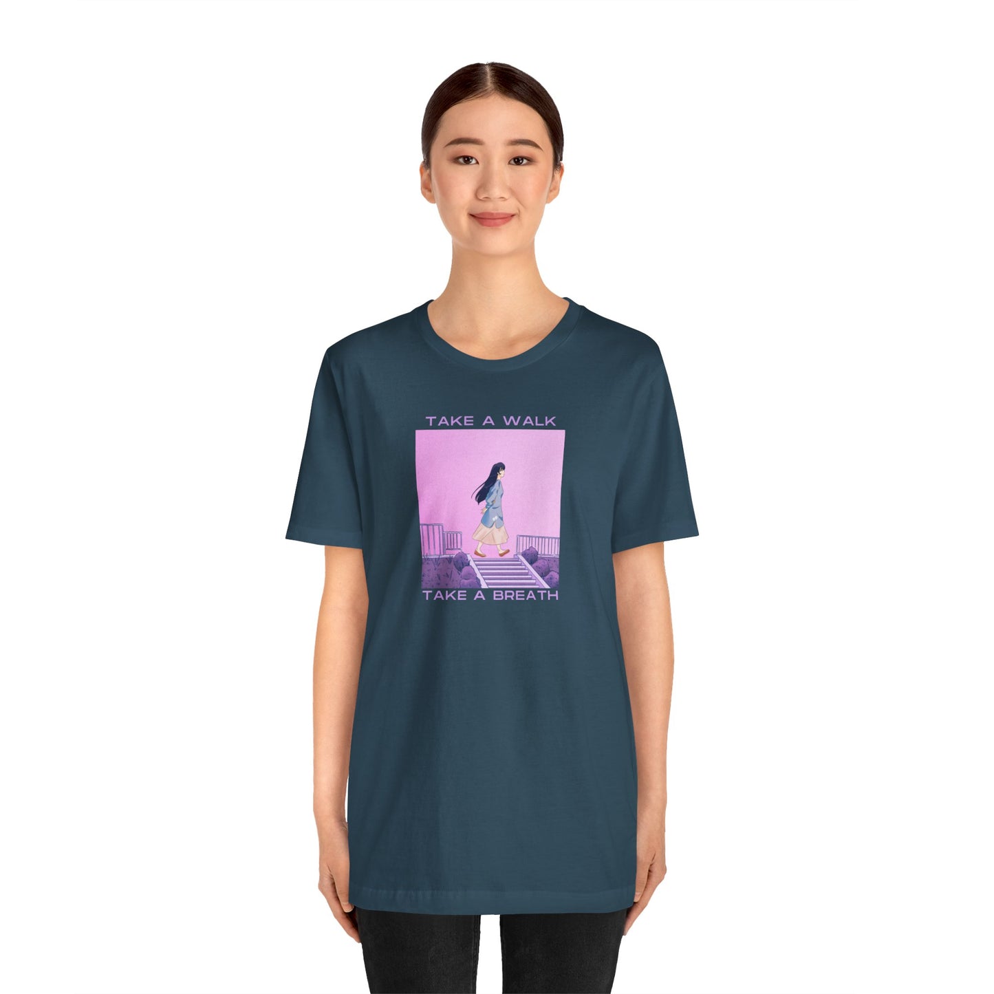 Take a Walk, Take a Breath Unisex Jersey Short Sleeve Tee