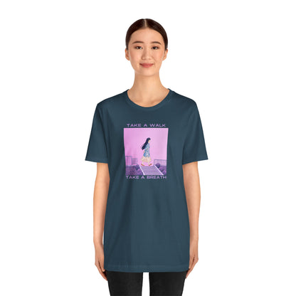 Take a Walk, Take a Breath Unisex Jersey Short Sleeve Tee