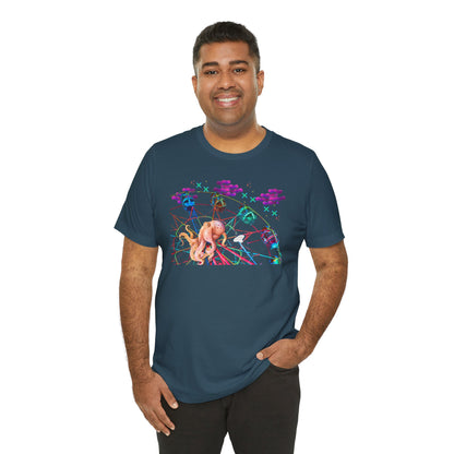 Octopi Ferris Wheel Unisex Jersey Short Sleeve Tee