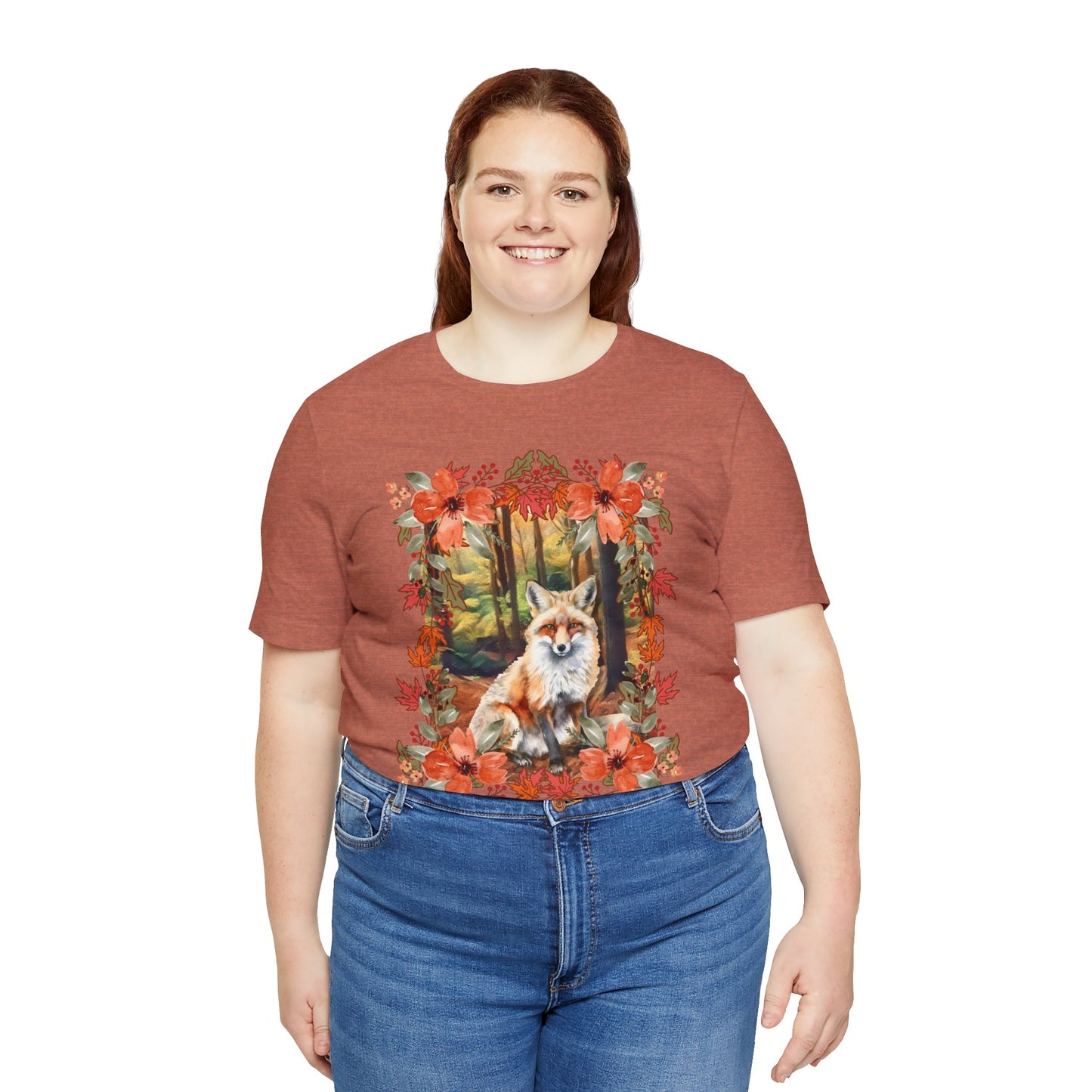 Autumn Fox Unisex Jersey Short Sleeve Tee