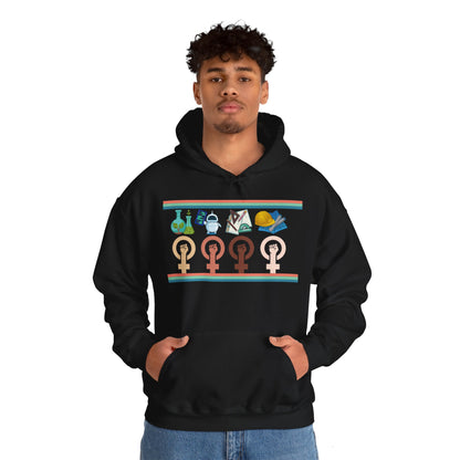 Girls are STEM Unisex Heavy Blend™ Hooded Sweatshirt