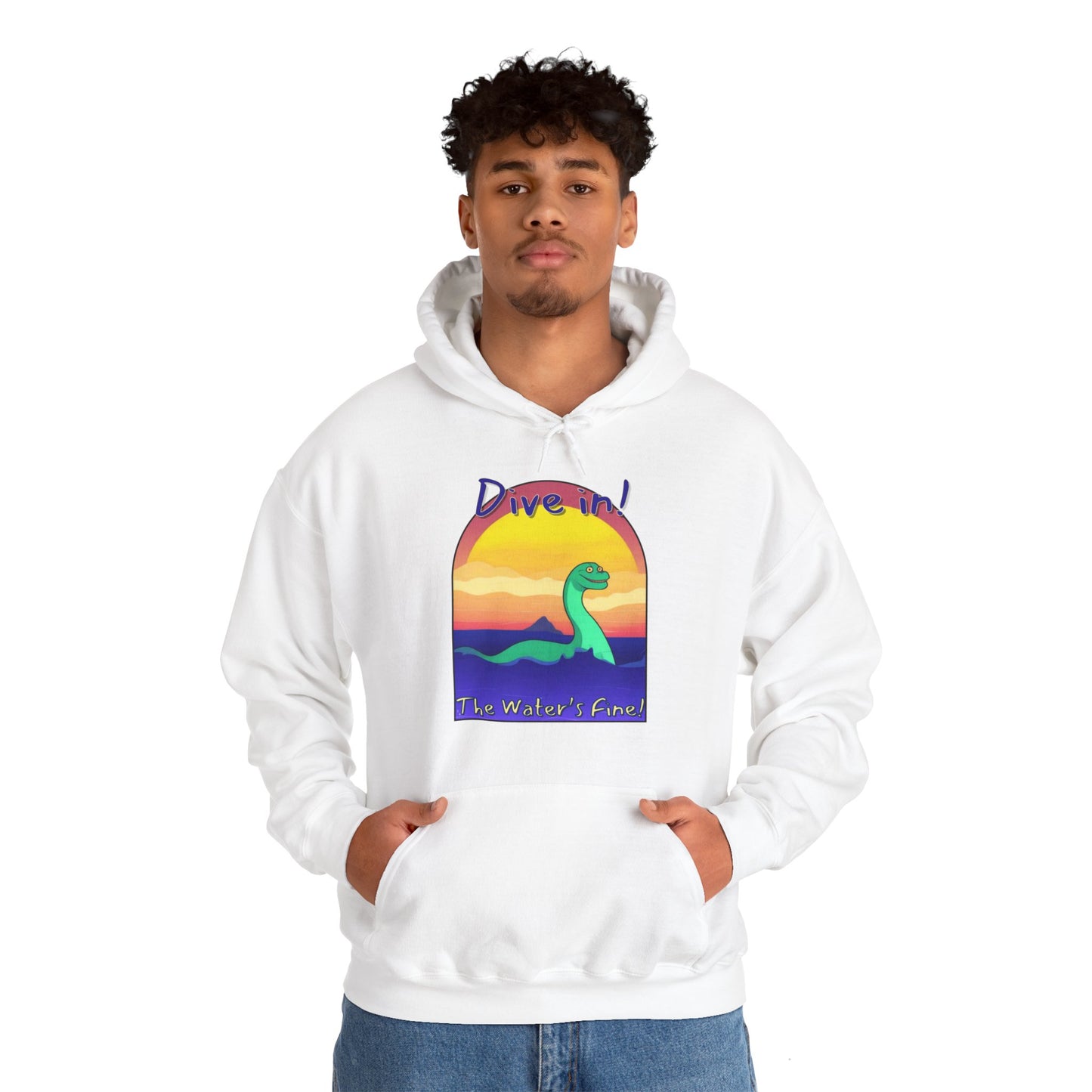 Dive In! Unisex Heavy Blend™ Hooded Sweatshirt