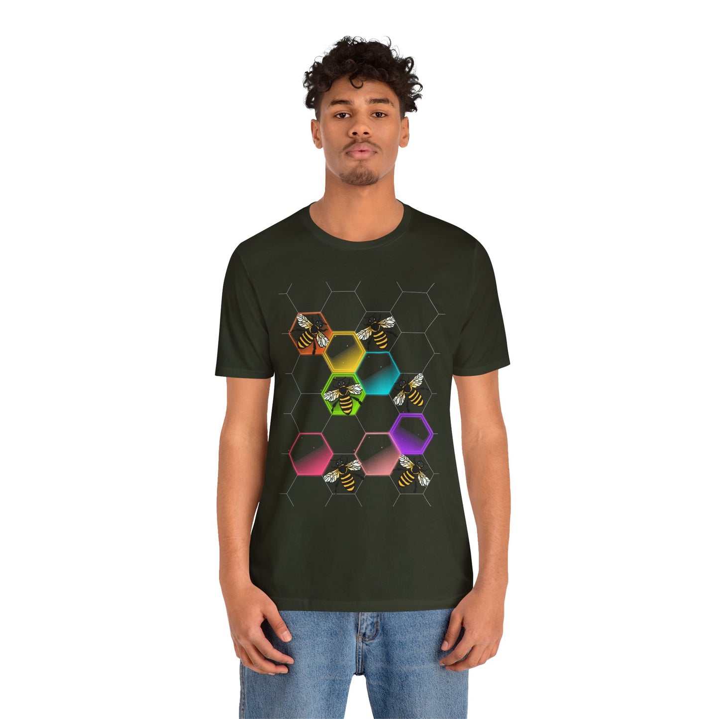 Disco Bees Unisex Jersey Short Sleeve Tee