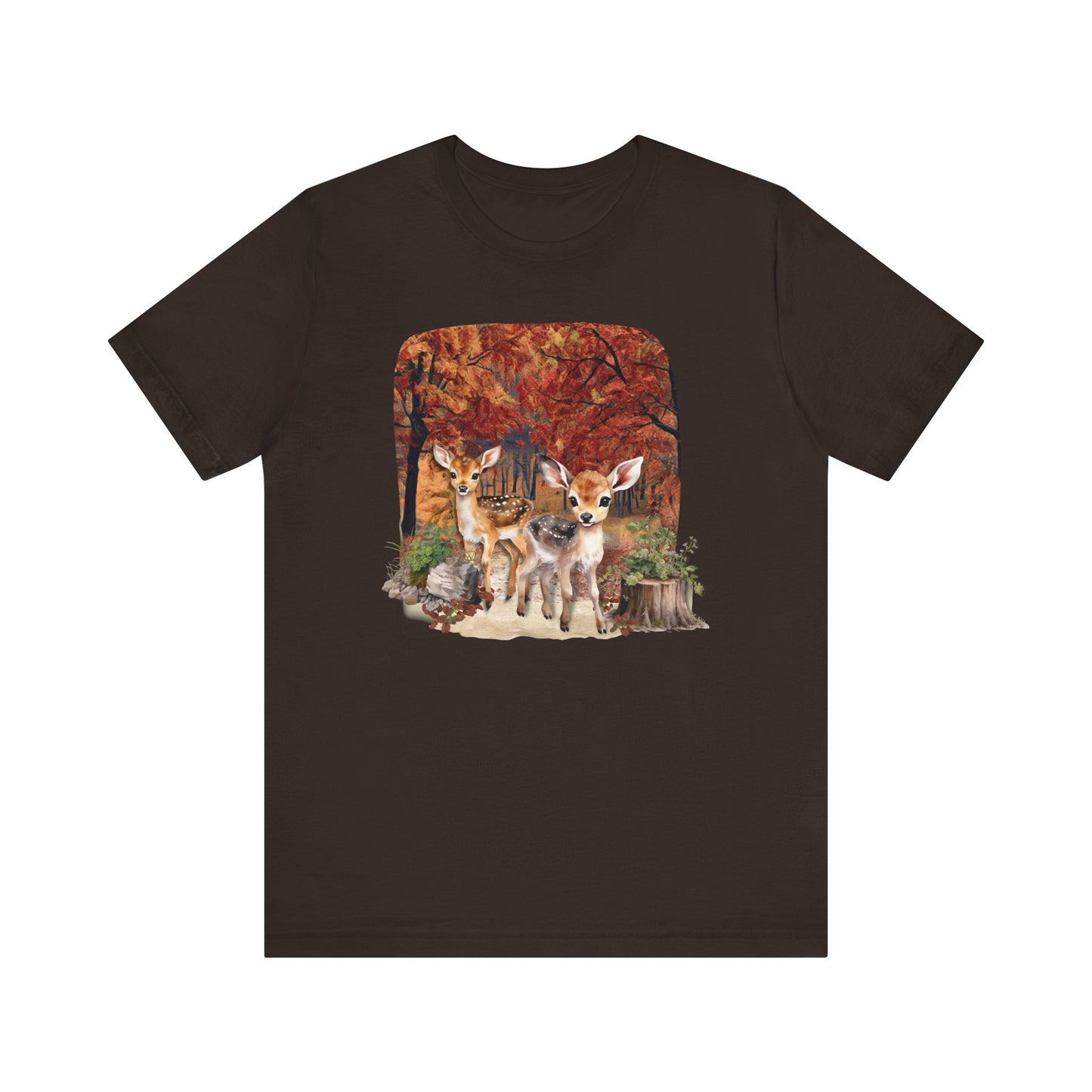 Autumn Fawns Unisex Jersey Short Sleeve Tee