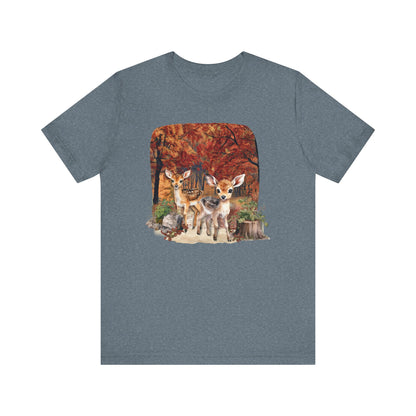 Autumn Fawns Unisex Jersey Short Sleeve Tee