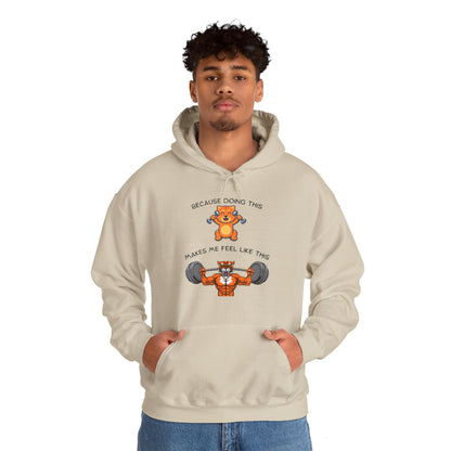 Tiger kitty got GAINS Unisex Heavy Blend™ Hooded Sweatshirt