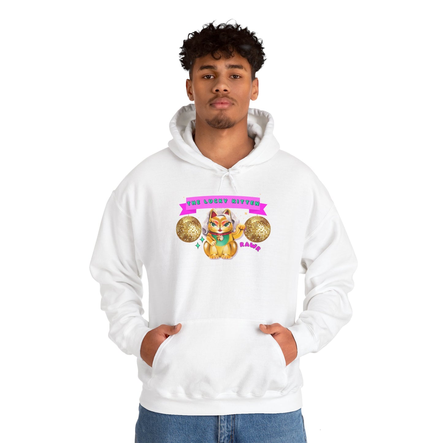 The Lucky Kitten Unisex Heavy Blend™ Hooded Sweatshirt