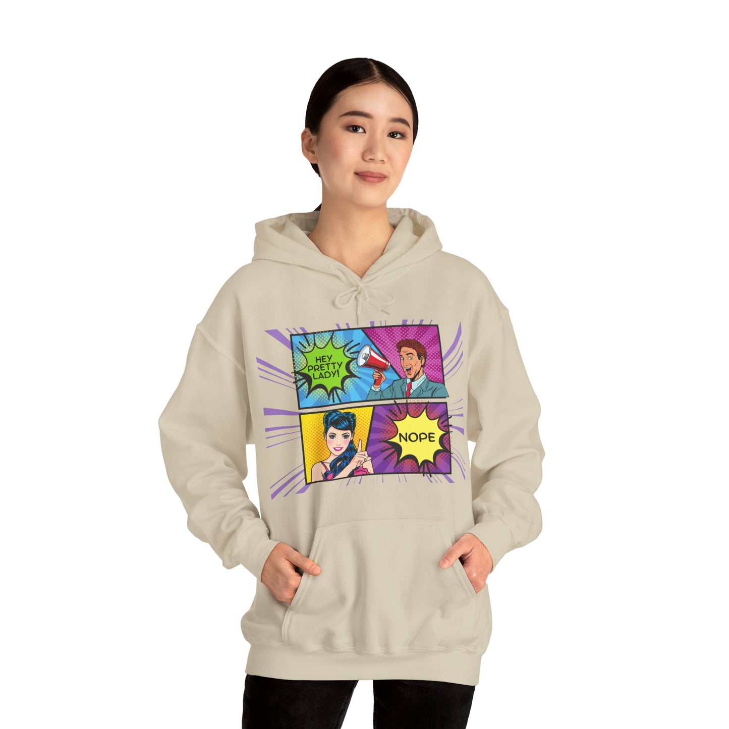 Nope 1 - Pop Art Unisex Heavy Blend™ Hooded Sweatshirt