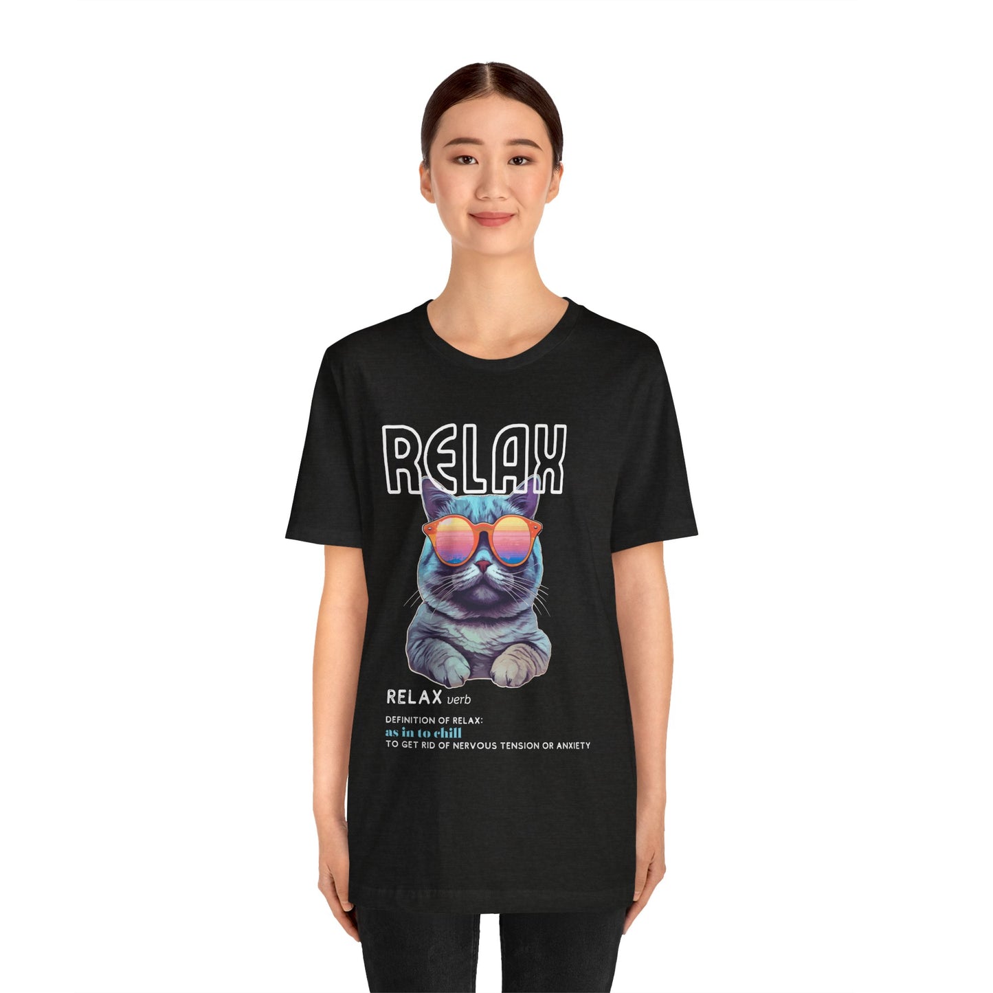 Kitty Says Relax Unisex Jersey Short Sleeve Tee