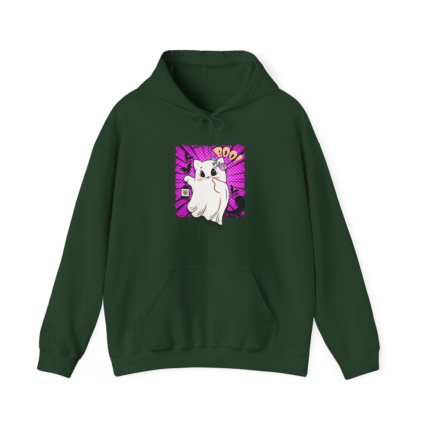 Boo Kitty Unisex Heavy Blend™ Hooded Sweatshirt