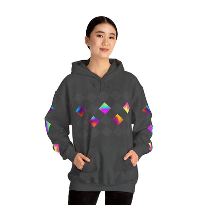 Psychedelic Preppy Print Unisex Heavy Blend™ Hooded Sweatshirt