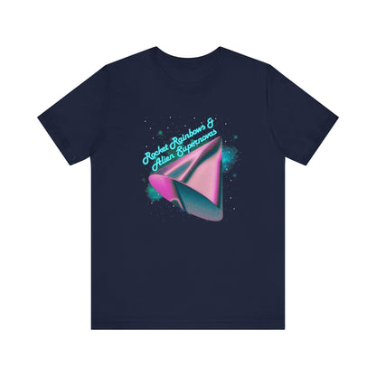 Rocket Rainbows & Alien Supernovas Unisex Jersey Short Sleeve Tee