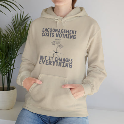 Encouragement Costs Nothing, But It Changes Everything Unisex Heavy Blend™ Hooded Sweatshirt