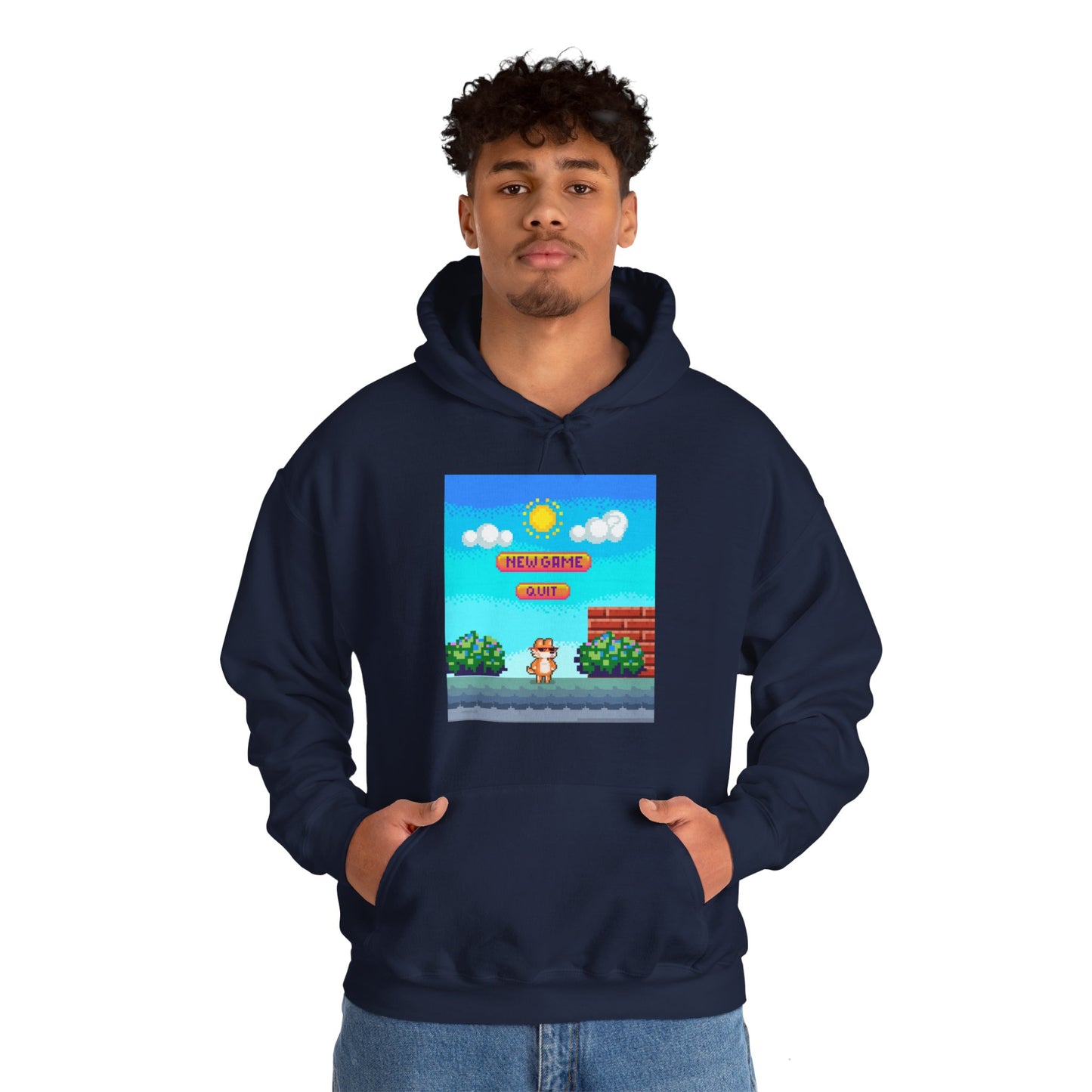 New Game? Quit? Unisex Heavy Blend™ Hooded Sweatshirt