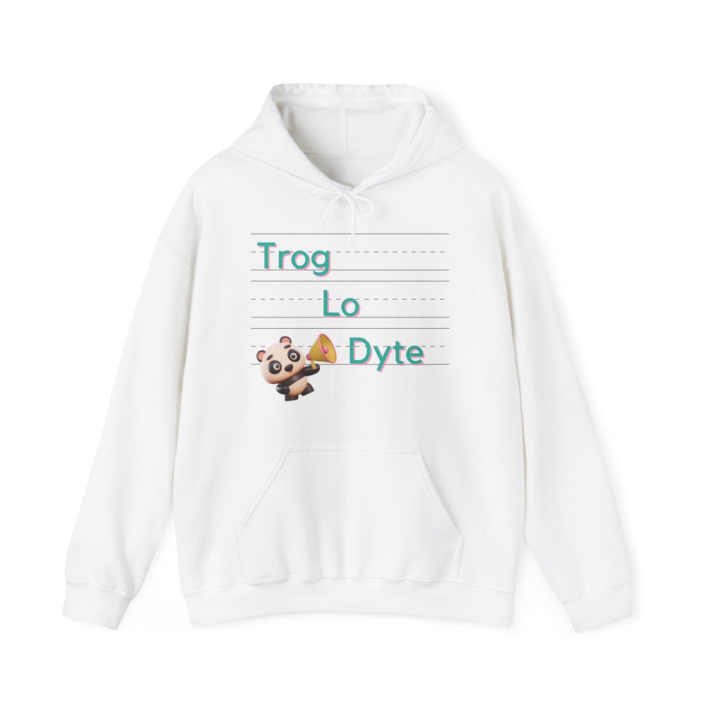 Just sound it out - TROG LO DYTE Unisex Heavy Blend™ Hooded Sweatshirt