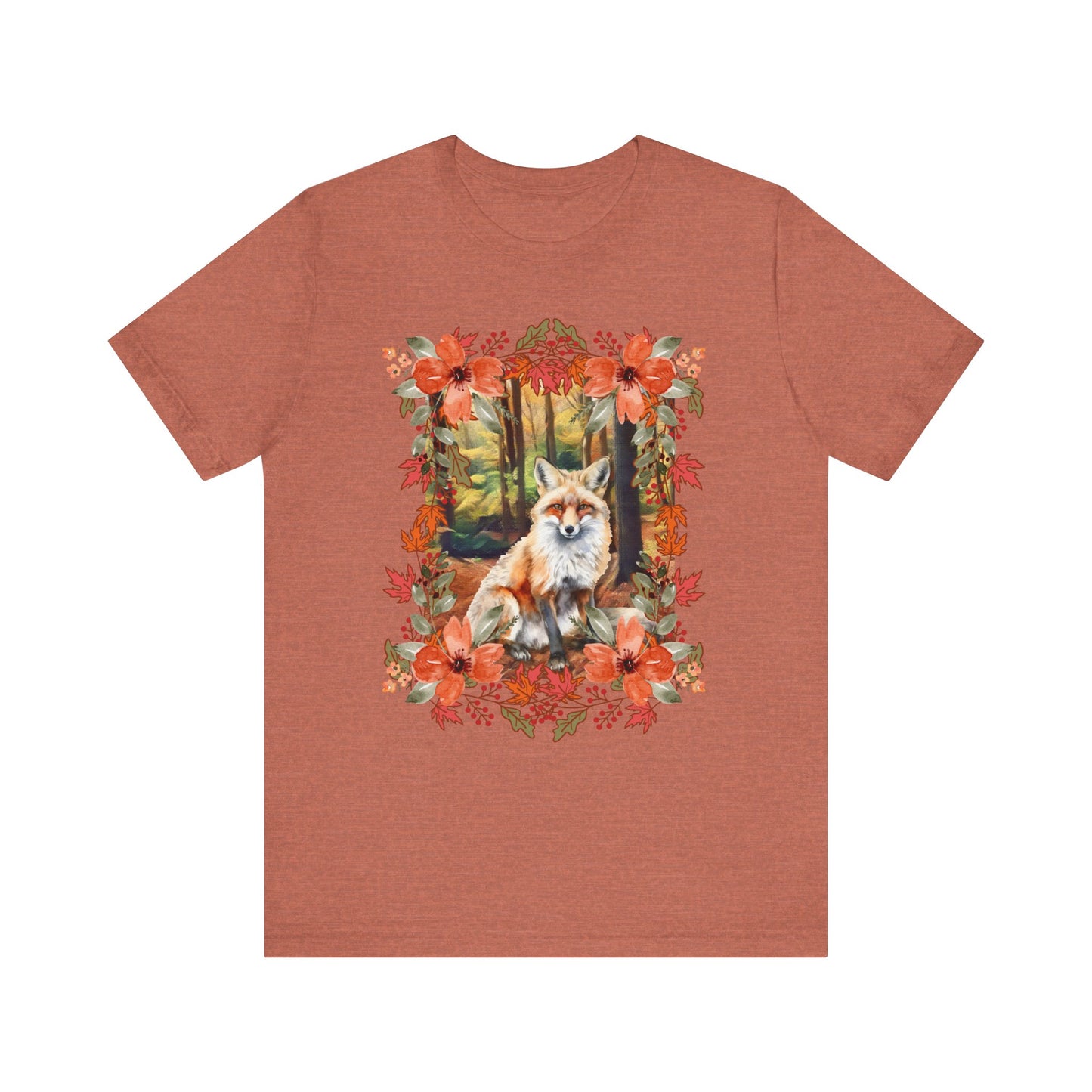 Autumn Fox Unisex Jersey Short Sleeve Tee