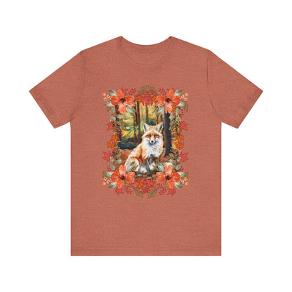 Autumn Fox Unisex Jersey Short Sleeve Tee