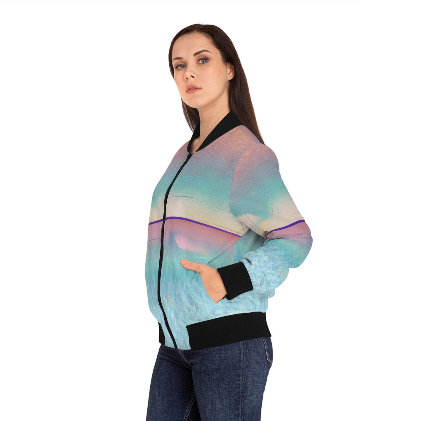 Sunrise 2 Women's Bomber Jacket (AOP)