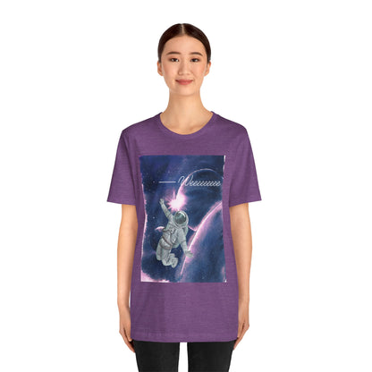 Astronaut says "Weeeeeee" Unisex Jersey Short Sleeve Tee