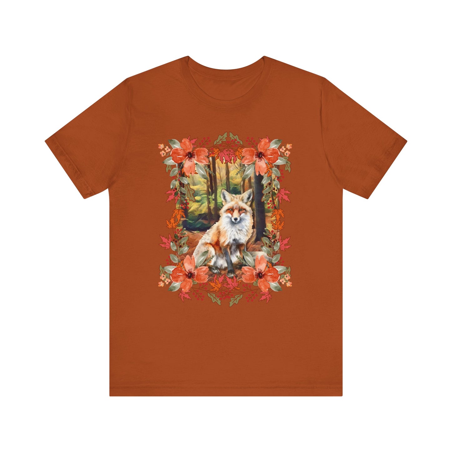 Autumn Fox Unisex Jersey Short Sleeve Tee