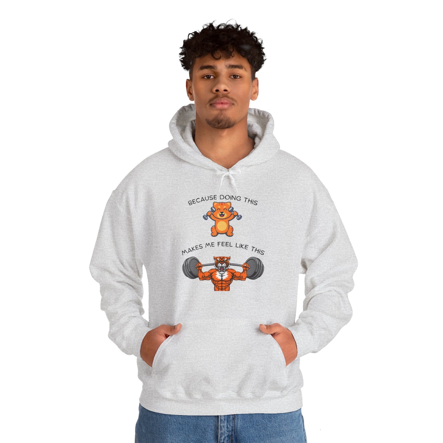 Tiger kitty got GAINS Unisex Heavy Blend™ Hooded Sweatshirt