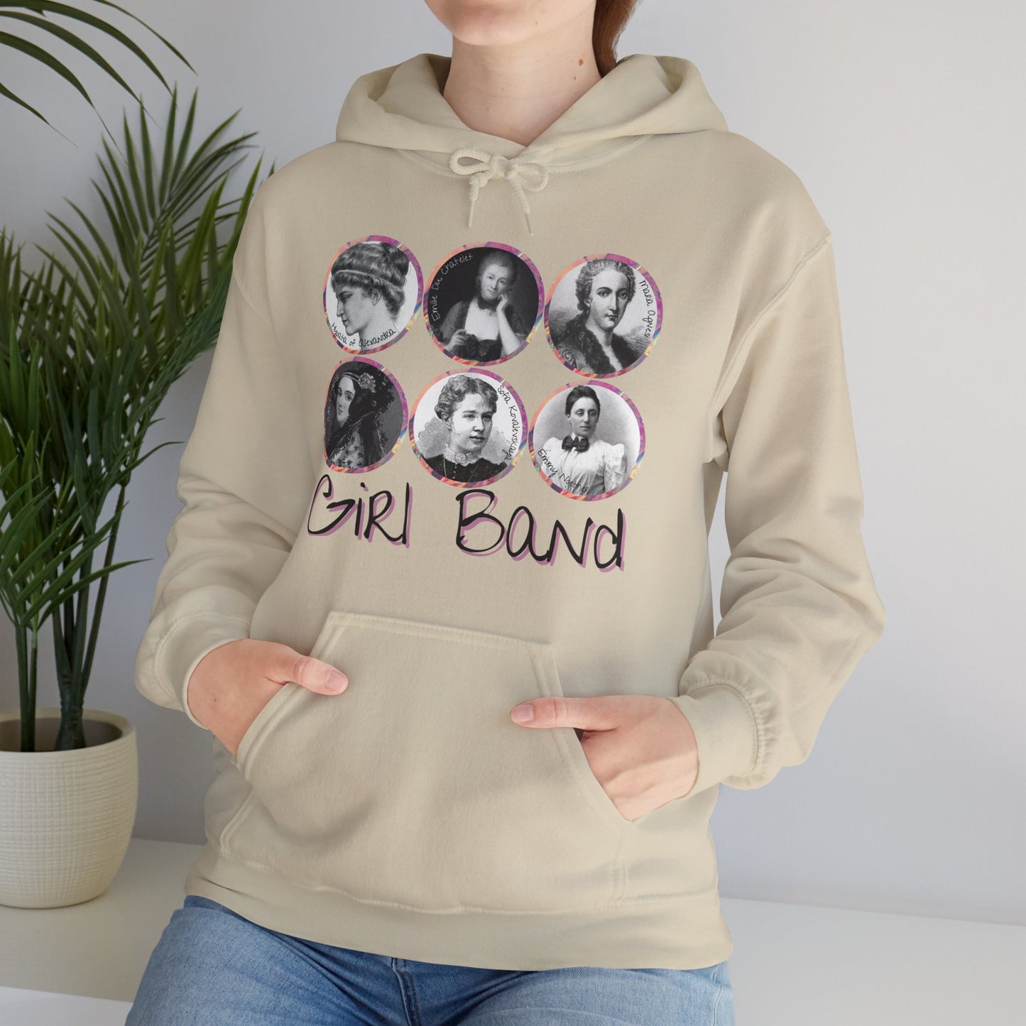 Girl Band - Famous Female Scientists Unisex Heavy Blend™ Hooded Sweatshirt