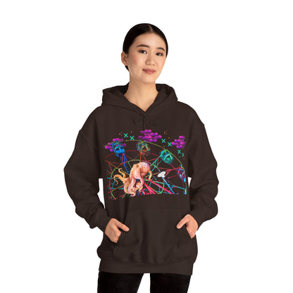 Octopi Ferris Wheel Unisex Heavy Blend™ Hooded Sweatshirt