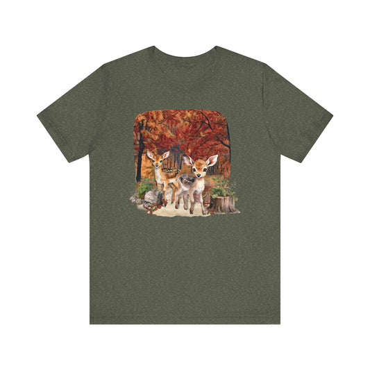 Autumn Fawns Unisex Jersey Short Sleeve Tee