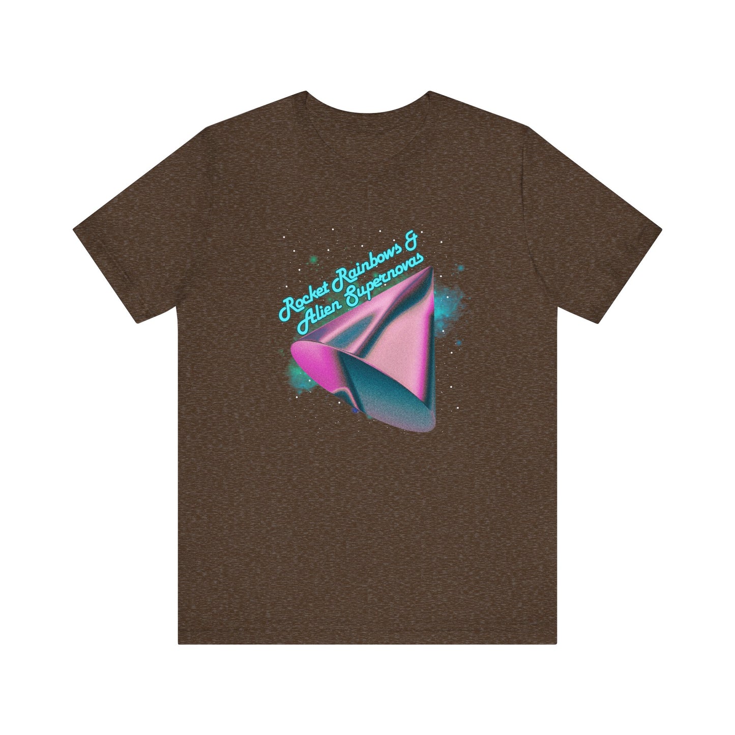 Rocket Rainbows & Alien Supernovas Unisex Jersey Short Sleeve Tee