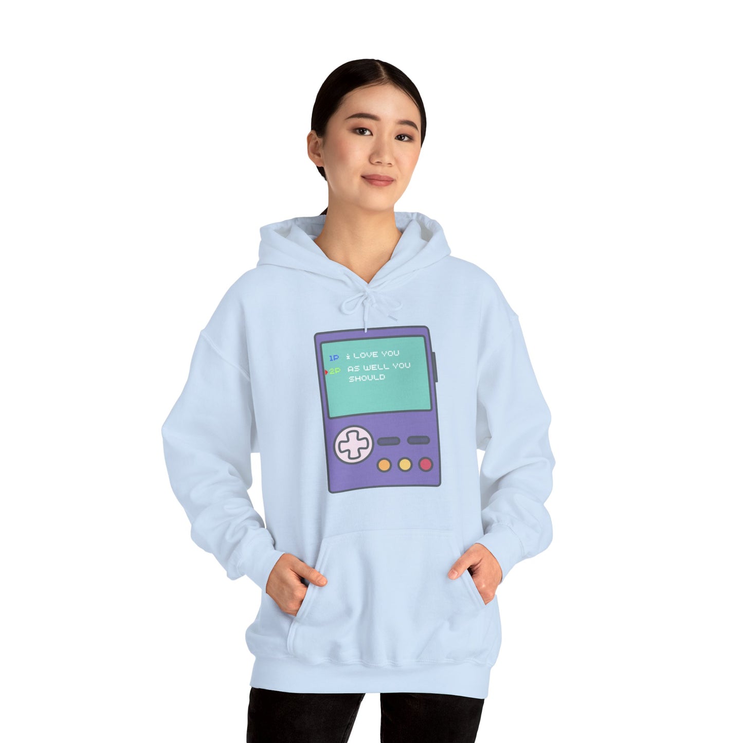 1P" I Love you", 2P "As Well You Should" Unisex Heavy Blend™ Hooded Sweatshirt