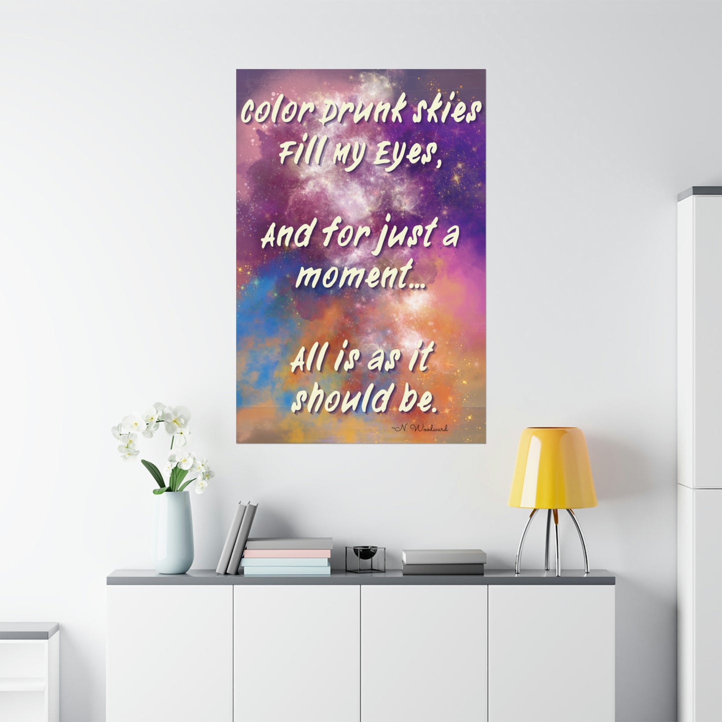 Color Drunk Skies Matte Vertical Posters